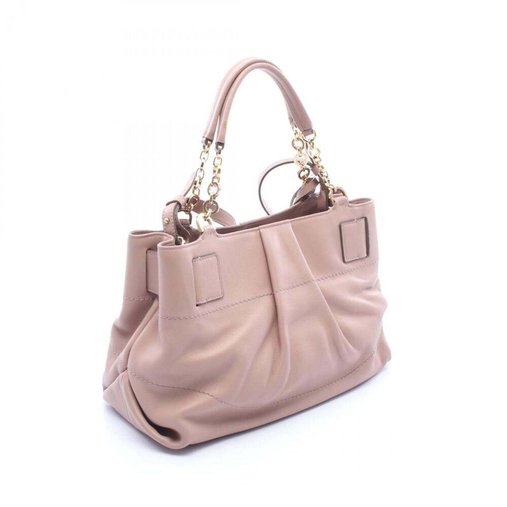 Salvatore Ferragamo Gancini 2-Way Handbag, Leather, Women's, Pink - Picture 2 of 8